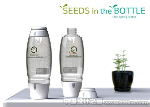 環(huán)保礦泉水瓶變身種子花盆