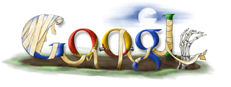 google halloween doodle logo 2006 GooglefʥLogop1999~2010