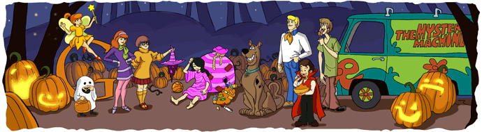 google halloween doodle logo 2010e GooglefʥLogop1999~2010